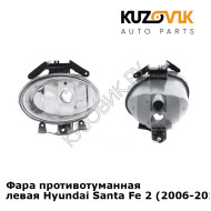 Фара противотуманная левая Hyundai Santa Fe 2 (2006-2011) KUZOVIK