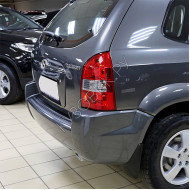 Бампер задний в цвет кузова Hyundai Tucson 1 (2004-2010) без расширителей