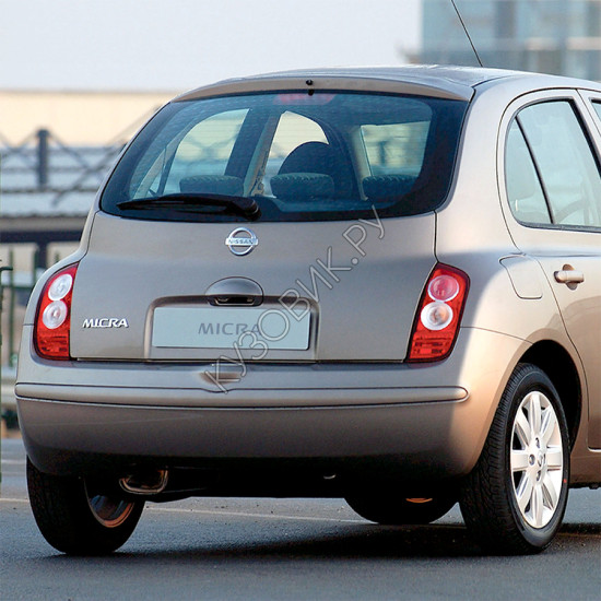 Задний бампер в цвет кузова Nissan Micra K12 (2003-2010) Задний бампер в цвет кузова Nissan Micra K12 (2003-2010)