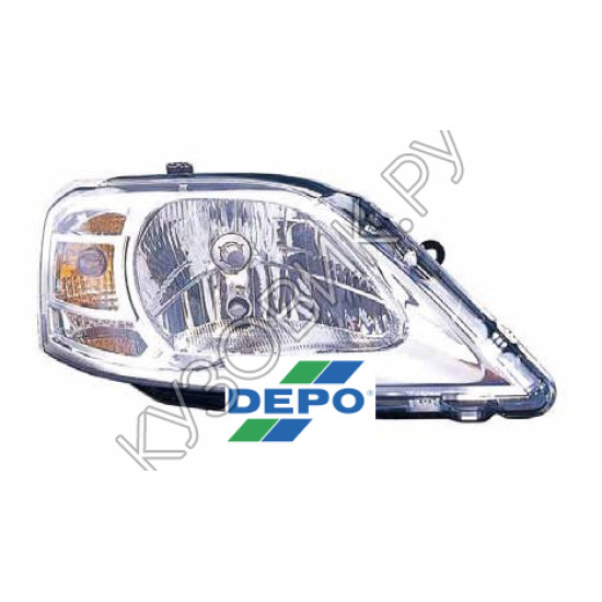 Фара правая Renault Logan 1 Фаза 2 (2010-) DEPO