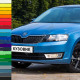 Бампер передний в цвет кузова Skoda Rapid (2012-2020) Бампер передний в цвет кузова Skoda Rapid (2012-2020)