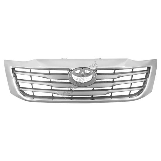 Решетка радиатора TOYOTA HILUX VIGO 11-15 черная с хромом SAT